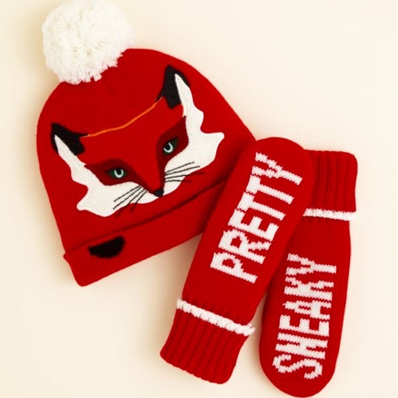 kate spade Other - Kate Spade Girls Hat Mitten Set