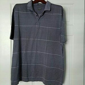 Tiger Woods Men's navy-grey polo