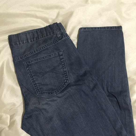 Medium wash cropped skinny jeans - Picture 1 of 2