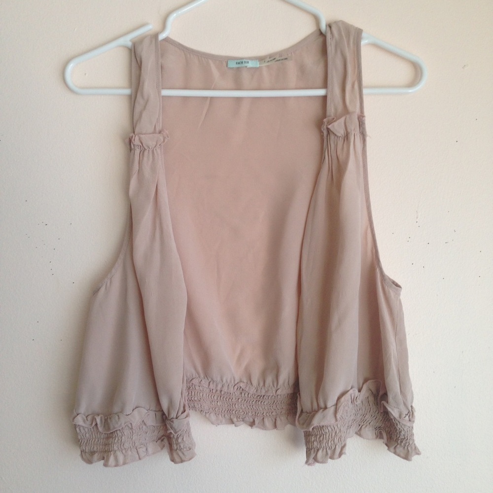 Urban Outfitters Sheer Silk Vest
