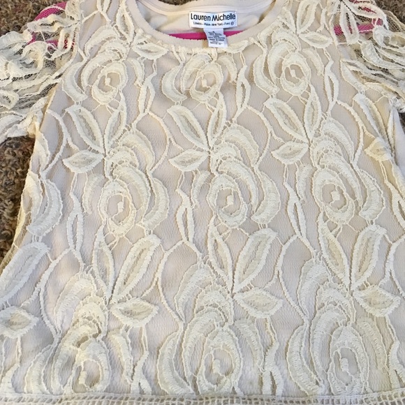 Lauren Michelle lace shirt - Picture 3 of 3