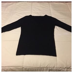 Black V-neck Sweater