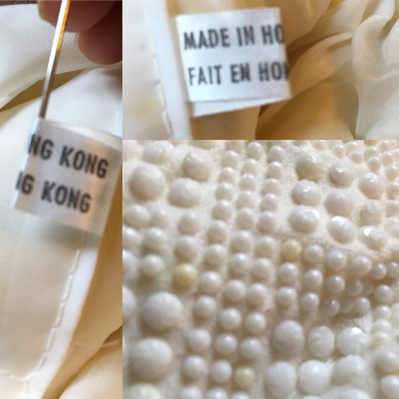 Vintage beaded evening bag made in Hong Kong - Picture 4 of 4