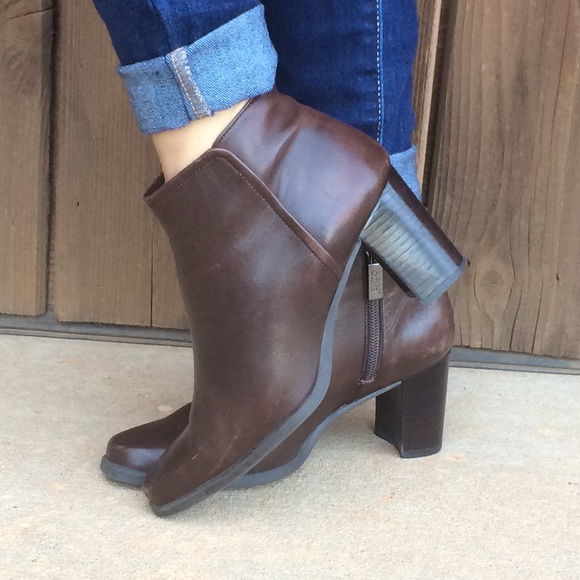 Enzo Angiolini Shoes - Enzo Angiolini Leather Booties Boots