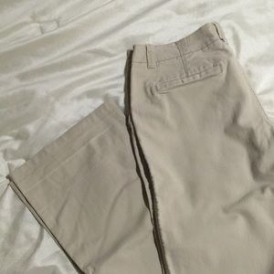 Khaki flare/boot cut customized pants