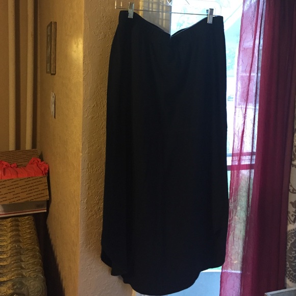 Black maxi skirt