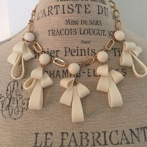 Cute bow statement necklace