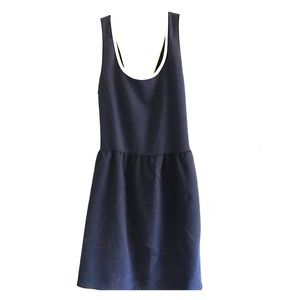 Blue Cross-Back Dress