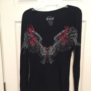 Sinful long sleeve shirt.