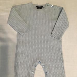 Tahari cashmere cable knit onesie