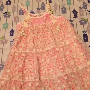 Baby Sara floral and lace dress