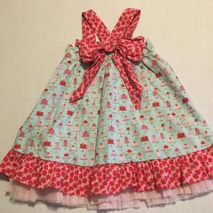 Sam and Sydney lined cupcake/ strawberry dress