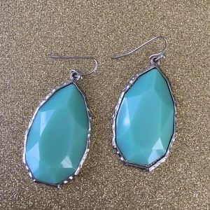 Aqua Kendra Scott Inspired Earrings
