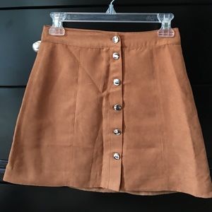Faux A-line skirt