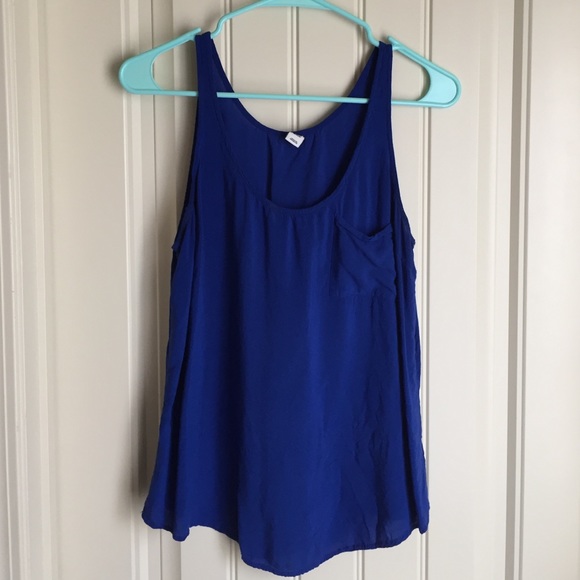 Slouchy Royal Blue Pocket Tank!