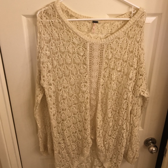 White oversized sweater