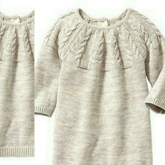 OLD NAVY 0-3m Beige Cream Knitted Baby Sweater - Picture 1 of 1