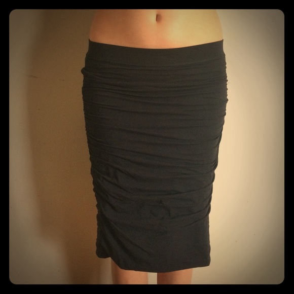 Club Monaco Ruched Pencil Skirt