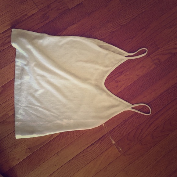 White spaghetti strap Brandy Melville top - Picture 1 of 3