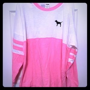 Pink long sweat shirt!