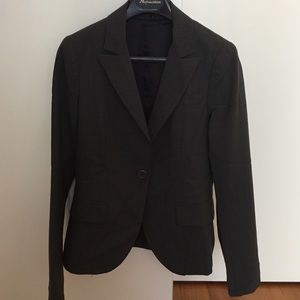 Theory Gabe stretch wool pants suit Charcoal sizeO