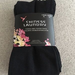 Fleece lined tights