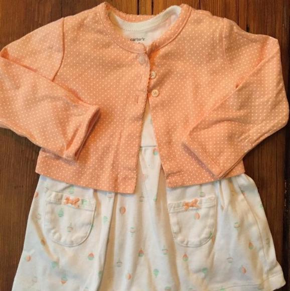🎉 FINAL REDUCTION 🎉Carters 12 month balloon dress with jacket - Picture 1 of 3