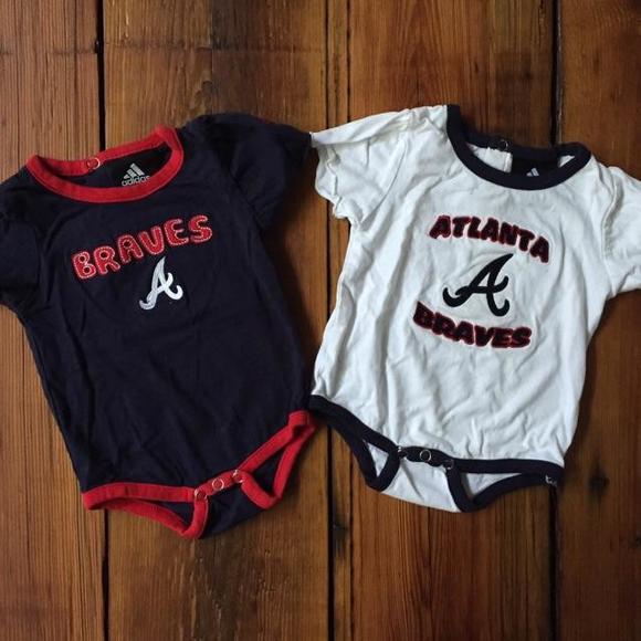 NWOT! ADIDAS Atlanta Braves Onesies