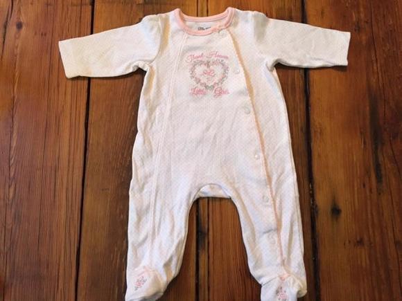 Thank Heaven for Little Girls! Footed pajamas by Little Me- Size 3M.