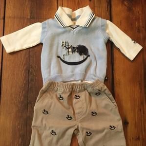NWOT KiteStrings 0-3 month 3 piece outfit.