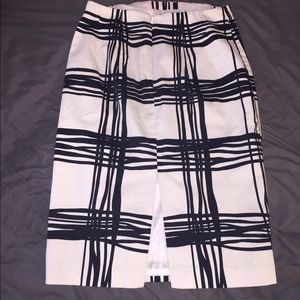 Black and White Pencil Skirt | Express