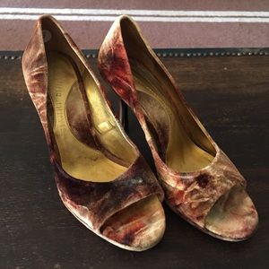 Velvet heels