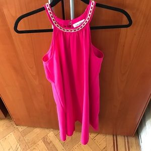 Calvin Klein Pink Dress with Gold Chain