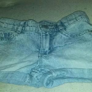 Genuine Kids Boyfriend Style Cuffed Denim Shorts