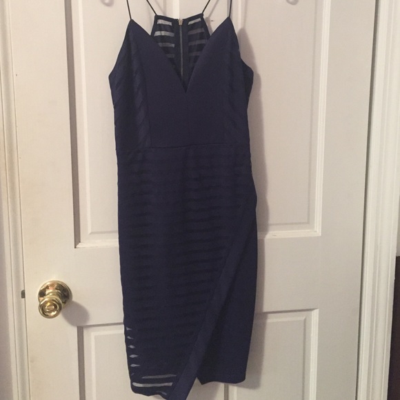 Navy cocktail dress