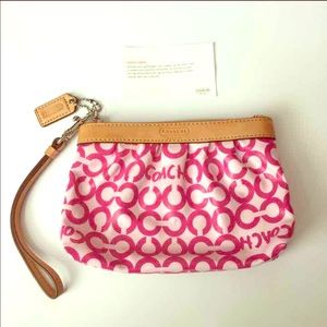 Coach Pink Wristlet