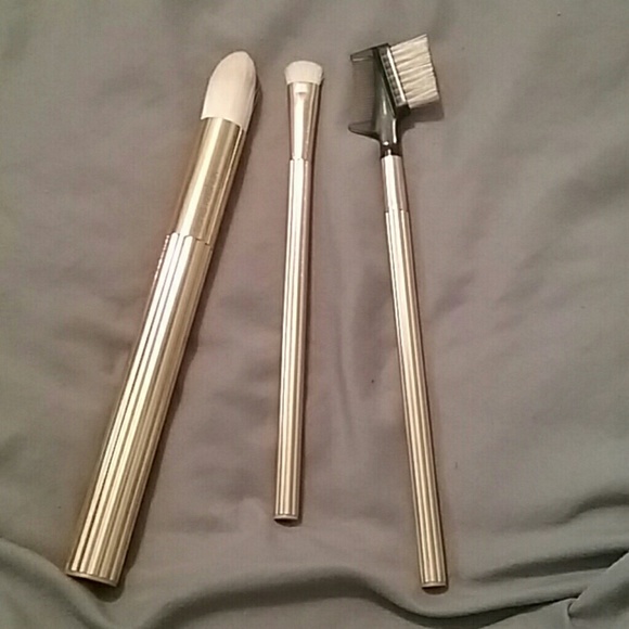 3 Sonia Kashuk Gold Brushes, Face & Eye
