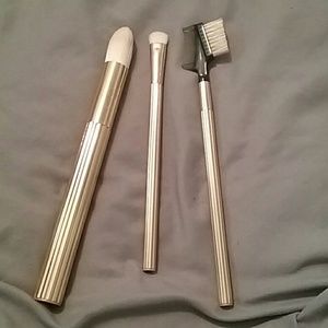 3 Sonia Kashuk Gold Brushes, Face & Eye