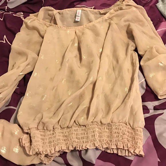 Tan blouse