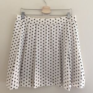 Polka dot JCrew skirt