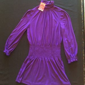 Candie's small purple turtleneck tunic