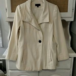 Cream pea coat