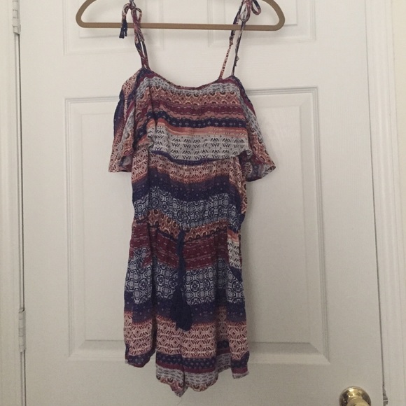 Boutique off the shoulder/tank romper