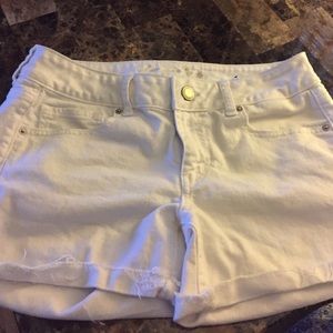Cutoff white Jean shorts