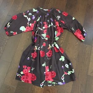 Tucker 100% silk button up dress