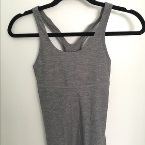 Gray Lululemon Tank with mesh back