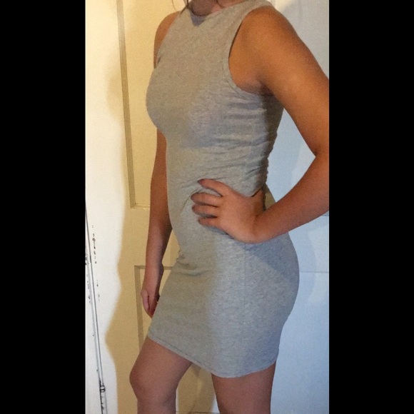 Forever 21 Grey Cotton Dress