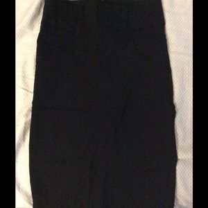 Size 0 black Zinc pencil skirt.