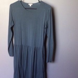 Gap long sleeve drop waist dress