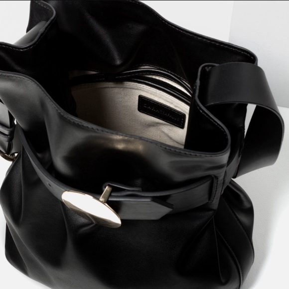 ZARA MESSENGER BUCKET CROSSBODY BAG - Picture 2 of 4